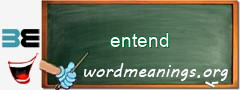 WordMeaning blackboard for entend